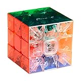 MoYu 3x3 1 X 3x3x3 YJ Yulong Stickerless Cube Puzzle, Transparent