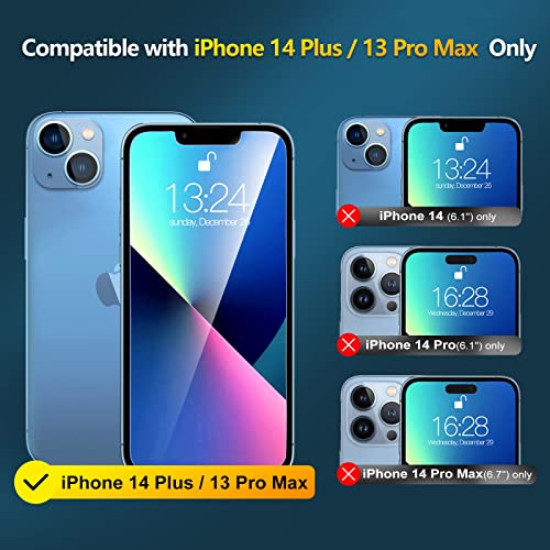 Invoibler 3 Pack Screen Protector Compatible with iPhone 14 Plus /13 Pro Max 6.7\