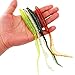 Sougayilang Fishing Lures Bass Worm Bait Grubs Lures for Saltwater Freshwater Trout Bass Fishing 12PCS-Mix