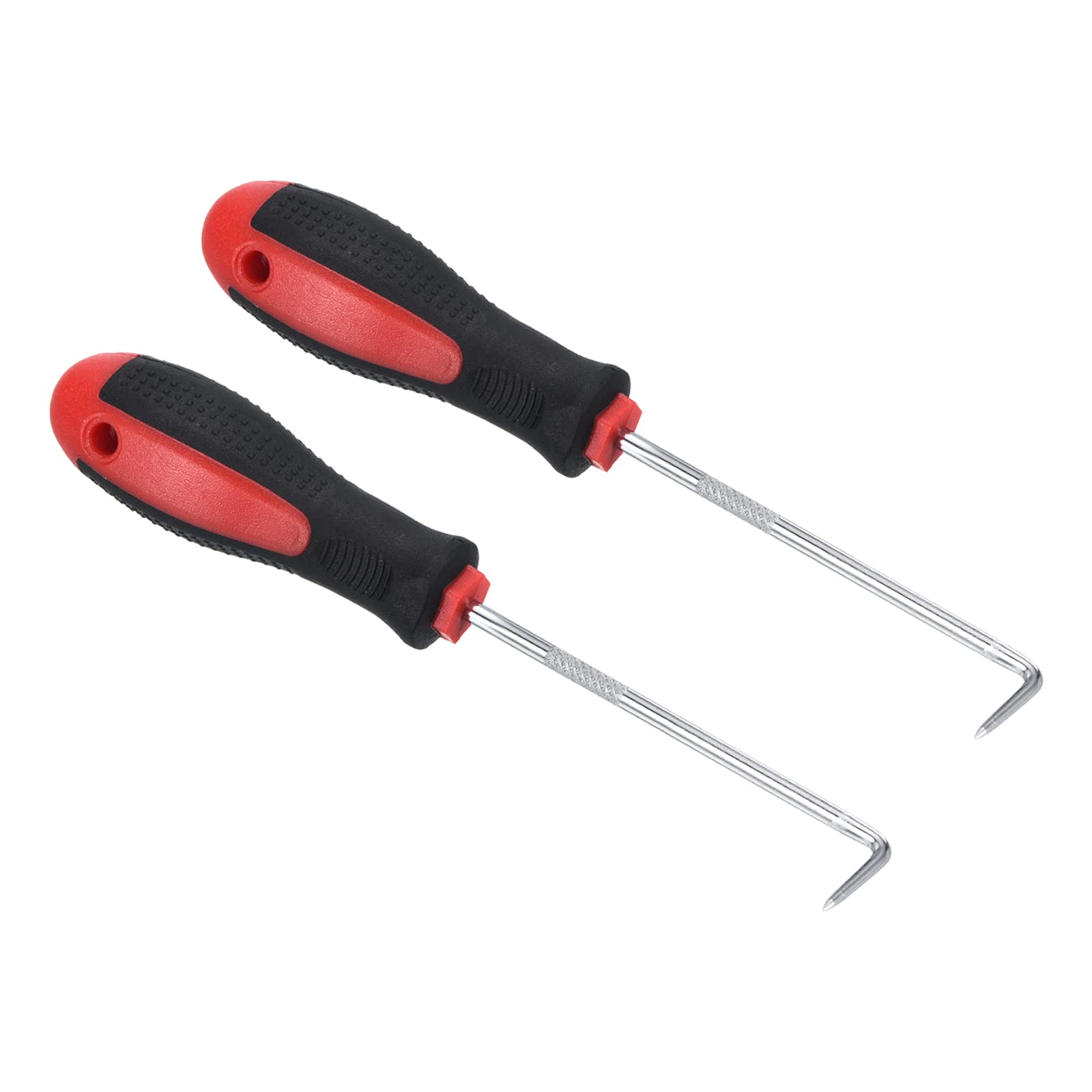 PATIKIL O-Ring 90 Degree Pick 150mm, 2 Pcs Oil Seal Gasket Precision Screwdriver Puller Remover Removal Tool, Red