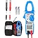 Clamp Multimeter Janisa MT100 Digital AC DC Clamp Meter Current Voltage Meters Fully Automatic Resistance Capacitance Tester 600 Amp 5999 Counts Ammeter