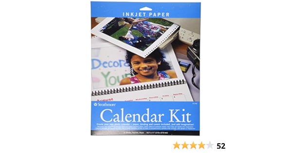 Strathmore Calendar 2022 Amazon.com: Strathmore Double Sided Inkjet Photo Calendar Kit, 8-1/2 X 11  Inches, Blue : Office Products