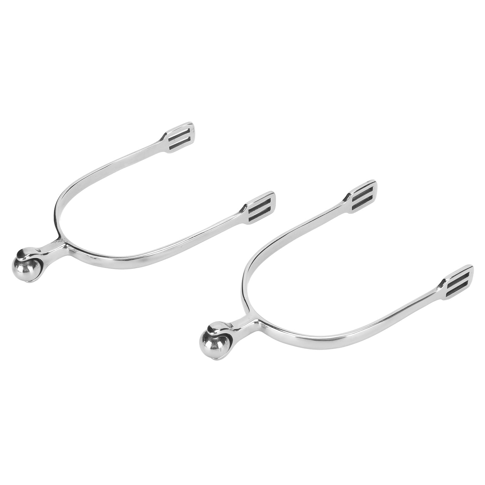 GLOGLOW 1 Pair Horse Spurs, Stainless Steel Equestrian Spurs with Roller Ball for Equestrian Boots Men Rider Horsemanship Lovers
