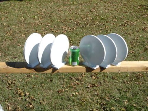 NRA Steel Knockover Plates Six 6โ Round Action Pistol Target