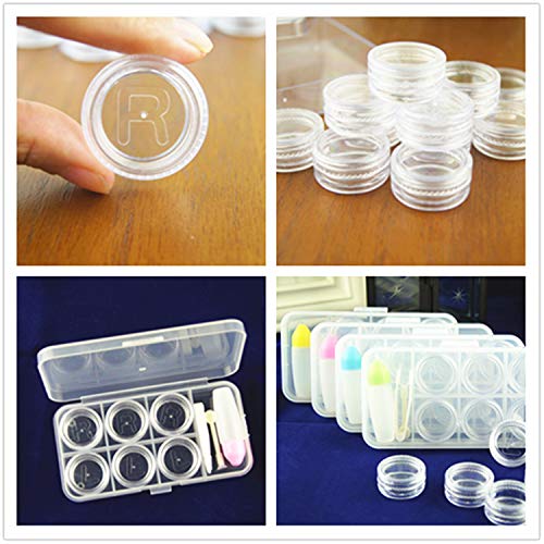 Contact Lens Case Set – 3 Pairs Portable Contact Lens kit + Portable Contact Lens Stick Tool Inserter/Remover + Solution Bottle+Tweezer with Soft Tip + Transparent Box for Travel & Home by PPX - Thumbnail 2