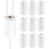 Pangda 10 Pcs Breakaway Blind Pull Cord Knobs Anti Strangulation, White | Cord Condenser Compatible with All Horizontal Blinds, Safe for Households with Pets, Replacement Pulls Condenser for 4 Cords
