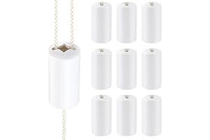 Pangda 10 Pcs Breakaway Cord Condensers Anti Strangulation Design Window Blinds Pull Cord Safety Baby Proof Compatible with All Horizontal Blinds for Households with Young Kids and Small Pets (White)