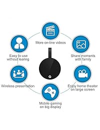 Dongle   Mini receptor inalámbrico con pantalla de 1080P para compartir vídeo HD de proyectores, teléfonos móviles, tabletas, PC, compatible con Airplay Chromecast Tv Miracast Dongle