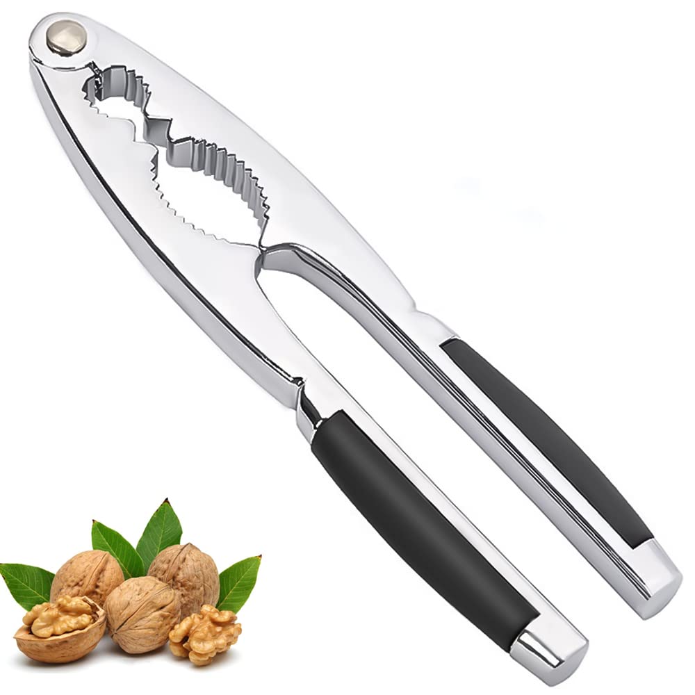 oujilet Nutcracker Pecan Cracker Nut Opener Lobster Cracker with Non Slip Grip, 17 cm, Metal Nut Cracker Tool for All Sorts of Nuts