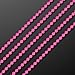Set of 12 Pink 7mm Round Ball Mardi Gras Beads