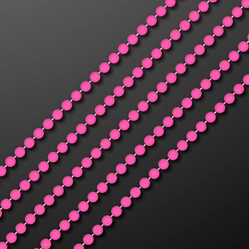 Pink Round Ball Mardi Gras Bead Necklaces (Set of 144)