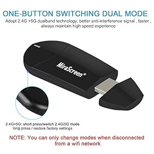 Wifi Display Dongle – 2.4G + 5G Wireless 4K HDMI Display Adapter, Mini Mirroring Supporto Miracast AirPlay DLNA per… - immagine 5