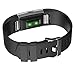 Nylea Fitbit Charge 2 Bands [STAINLESS STEEL] Premium Quality Fitbit Accessories - Best Wrist Band with Bracelet Clasp and Strap - Replaces Original - Black