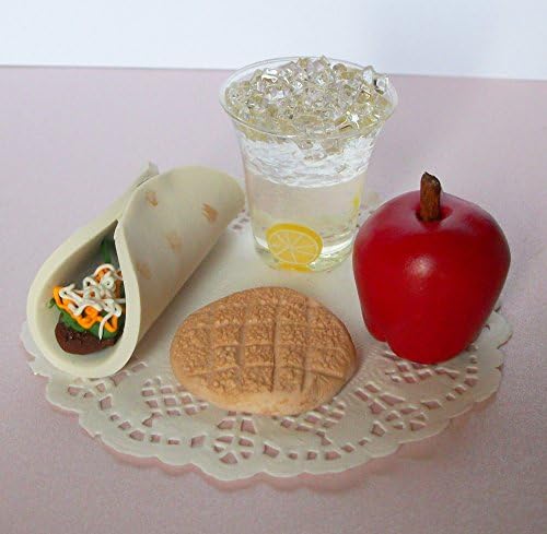 Lunch Playset Taco Lemonade Cookie and Apple Perfect for 14 inch and 18 Inch American Girl and Wellie Wishers Dolls