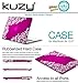 Kuzy - AIR 13-inch Lace Raspberry Pink Rubberized Hard Case for MacBook Air 13.3