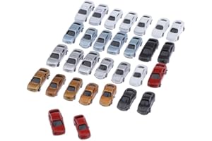 30pcs Painted Cars Layout Building Park Diorama Landscape 1:200 Z Scale