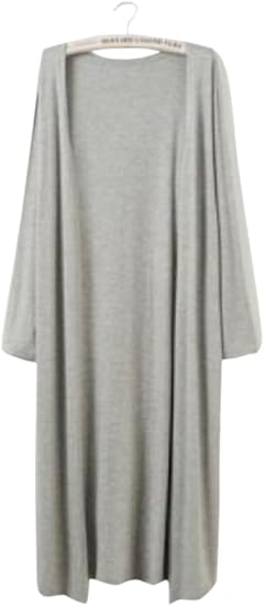 Amazon Formanism 春 夏 薄手 ロング カーディガン ガウン シンプル 日焼け対策 冷房対策 レディース 全8色 グレー カーディガン ボレロ 通販