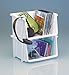 United Solutions SB0057 Mini Stack Bin Three Pack in White-3 Multi Use White Vertical Storage Organizational Bins Designed to Organize your Home or Office