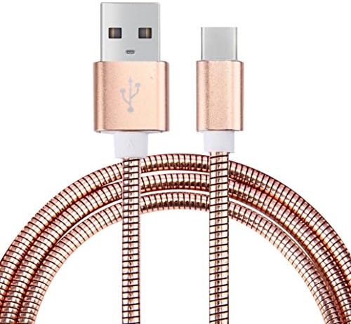 USB-C USB 3.1 Type C Soft Metal Data Charge Charging Cable for ZTE Zmax Pro Z981/Oneplus Three and other devices with USB3.1 type C port (Rose gold)