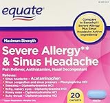 Equate Severe Allergy and Sinus Headache 20 Caplets