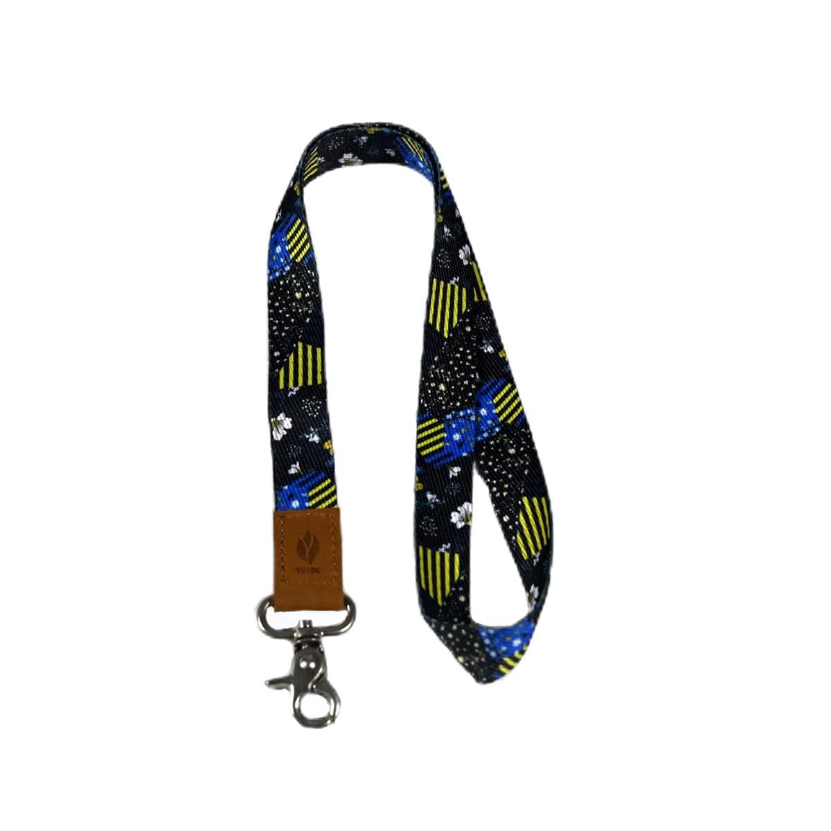 Yihor Keychain Lanyard ID Lanyard Neck Lanyard Key Chain Holder Cool Lanyard for Keys Lanyard for Women Lanyard for Kids (D-Flower)