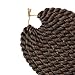 Karida 18inch Havana Twist Crochet Hair 6pack/lot Havana Twist Crochet Braids Jumbo Senegalese Twist Synthetic Crochet Braiding Hair Extensions 12 Roots/Pack (T1B/30)