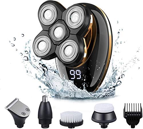 V Color Razor سعر ماكينة حلاقة للرأس للرجال 5 في 1 كهربائي بإضاءة ليد قابل لإعادة ...