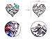 Alilang Womens Floral Silvery Tone Crystal Rhinestone Insect Butterfly Love Flower Heart Brooch Pin