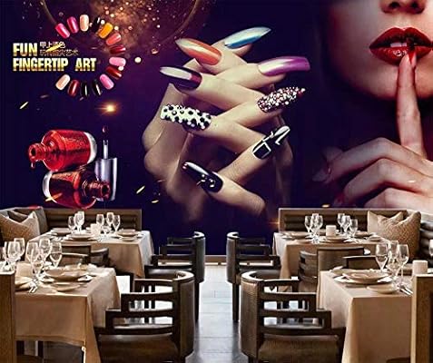 Afashiony Photo Wallpaper Hd Print Vintage Make Up Nail Art Wall