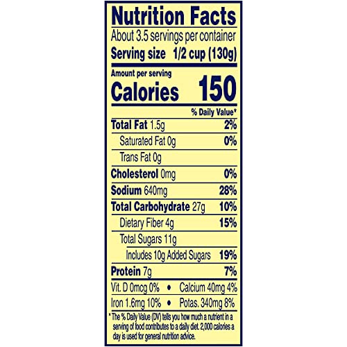 BUSH’S CANNED MAPLE CURED BACON BAKED BEANS (PACK OF 1), PROTEIN, GOOD SOURCE OF FIBER, LOW FAT, GLUTEN FREE, 16 OZ