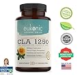 CLA 1250 mg by Eukonic ; 180 Maximum Strength CLA 1250 Plant Derived Softgels ; Natural Weight Loss & Fat Burner Supplement ; Made In USA ; 3rd Party Tested ; Satisfaction Guaranteed