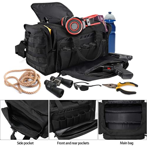 SoarOwl Pistol Shooting Range Duffle Bag Gun Range Bags Handgun