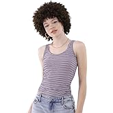 No Boundaries Juniors Scoop Neck Tank Top (US, Alpha, Large, Regular, Regular, Striped)