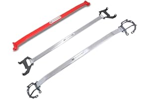 URMARKETOUTLET Megan Racing Front & Rear Upper/Lower Aluminum Polish Race Strut Bar (MR-SB-SFR12FU-1P) (MR-SB-SFR12RU-1P) (MR-SB-SFR12RL-R)