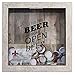 Lawrence Frames 10x10 Weathered Birch Beer Cap Holder Shadow Box
