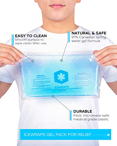 image for Blue 6x10 Gel Pack Reusable Microwavable Hot Pack, Ideal Ice Pack for 