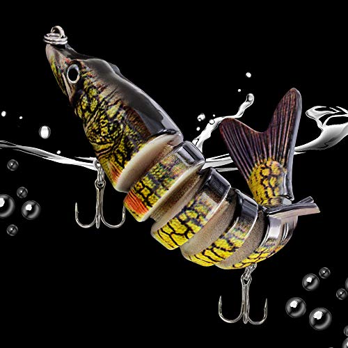 ROSE KULI Fishing Lures for Bass Multi Jointed Swimbaits Lifelike Hard Lures Tackle Kits