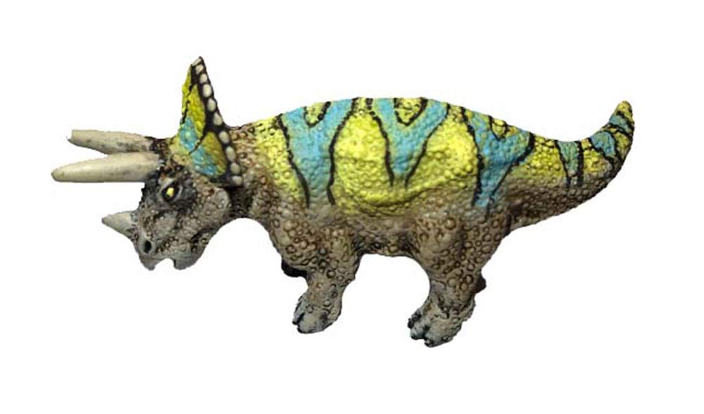 Bullyland 61317 Mini Dinosaur Triceratops Toy Figure, Approx. 3 cm, Lovingly Hand Painted Figure, PVC Great Gift for Boys and Girls for Imaginative Play