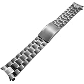 hengfento2 Watch Band Replacement For Omega Speedmaster Bracelet | Solid Link Stainless Steel