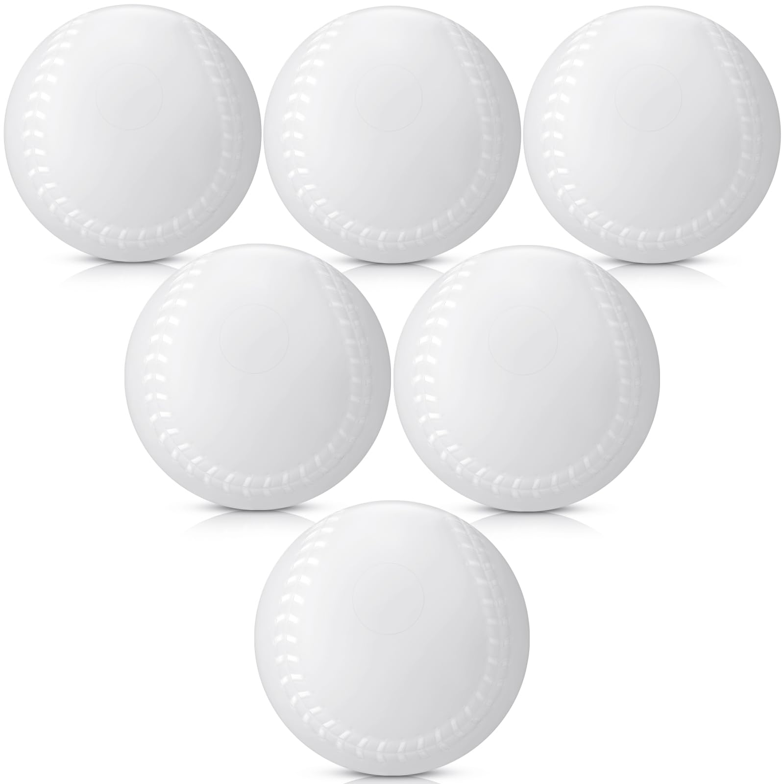 Photo 1 of VioraWhite 6 Pack Pitching Machine Balls, Balls Foam Practice Baseballs High Density Foam Practice Baseball Softball Training Ball for Hitting Practice and Fielding Practice 3 oz 2.9 Inches