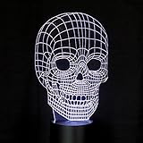 Playtime 123 Optical Illusion 3D Skull Light Decoration