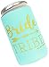Bride Tribe Bachelorette Party Can Sleeves - 11 Pack Insulated Neoprene Drink Holders, Fit Reg Beer Cans (Mint)