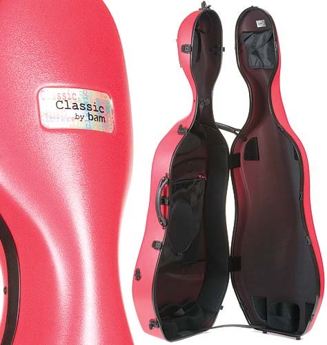 Bam France 1001S Classic Peony Red 4/4 Cello Case