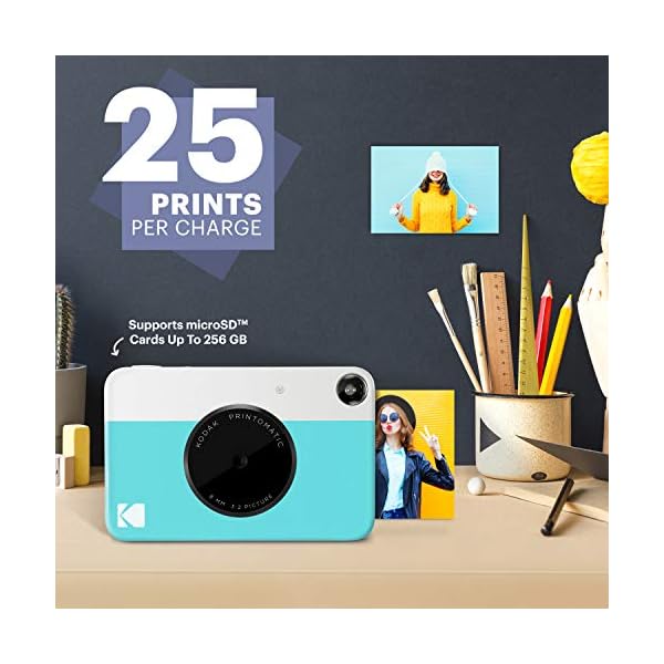 zink kodak printomatic digital instant print camera