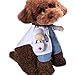 NACOCO Dog Cat Doctor Costume Pet Doctor Clothing Halloween Jeans Outfit Apparel (S)