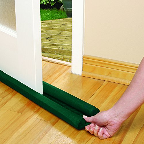 Twin Draft Guard 60223-DNA Energy Saving Under Door Stopper, Green - Thumbnail 4