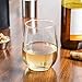 Stemless Wine Glasses By Lumiera – Perfect Wine Glasses for Red Wine or White Wine. Ideal For Gifts – Wedding Gifts, Corporate Gifts or Thank You Gifts - Set of 4