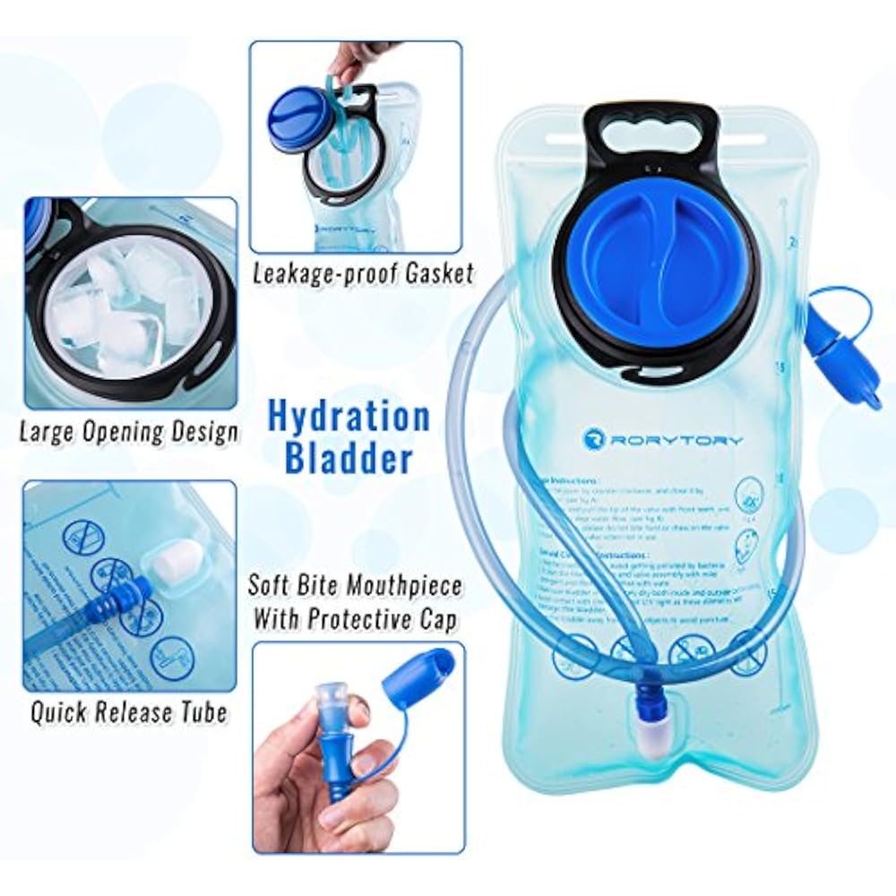 2 Backpack Accessories Liter Hydration Pack Water Bladder Set Includes