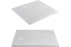 Kaboon Universal Table Top 24 x 24 inches Squre Pack of 2, Reversible Melamine Countertop Only, Home or Commercial Indoor Use,1 inch Thick, White Rock