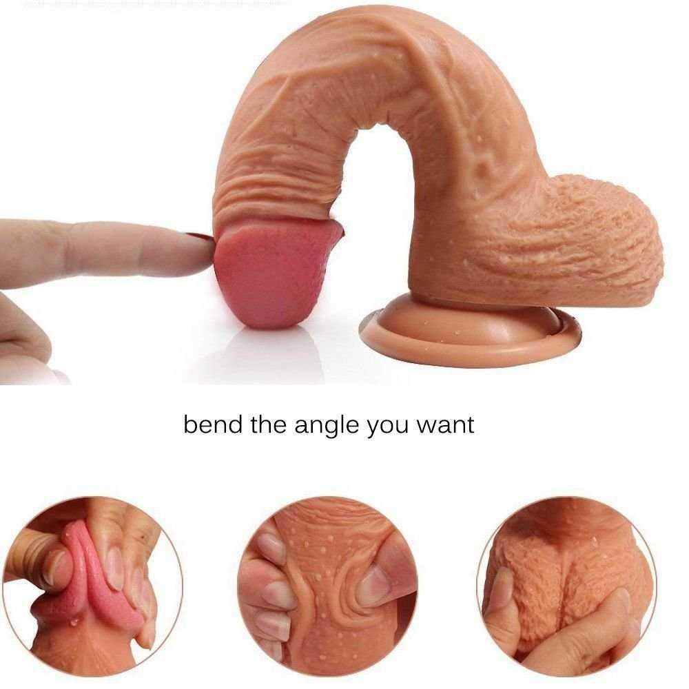7 in Silicõne Re-alîs-tic Pé&NIS Massage fõr Wõmen Men